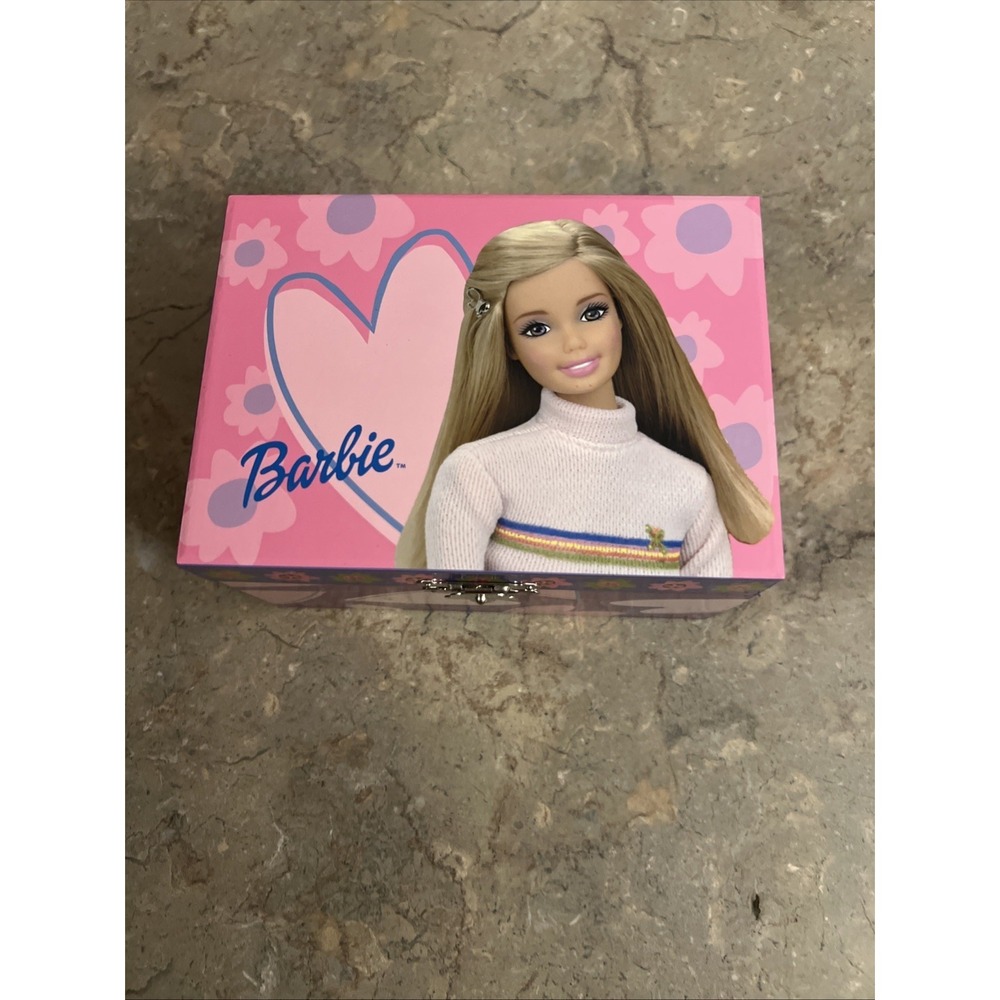 2000 Barbie Musical Wind up Jewelry Box Spinning Ballerina "Feelin Groovy"